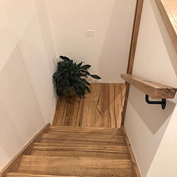 STair, cutstring, spotted gum